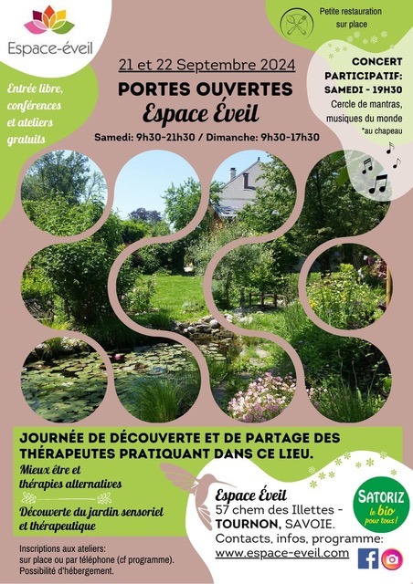 Week-end portes ouvertes Espace Eveil 21 et 22 septembre 2024